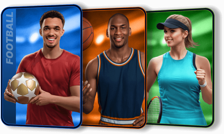 Vielfältige Sportarten bei Boomerang Bet: Fußball, Basketball, Tennis